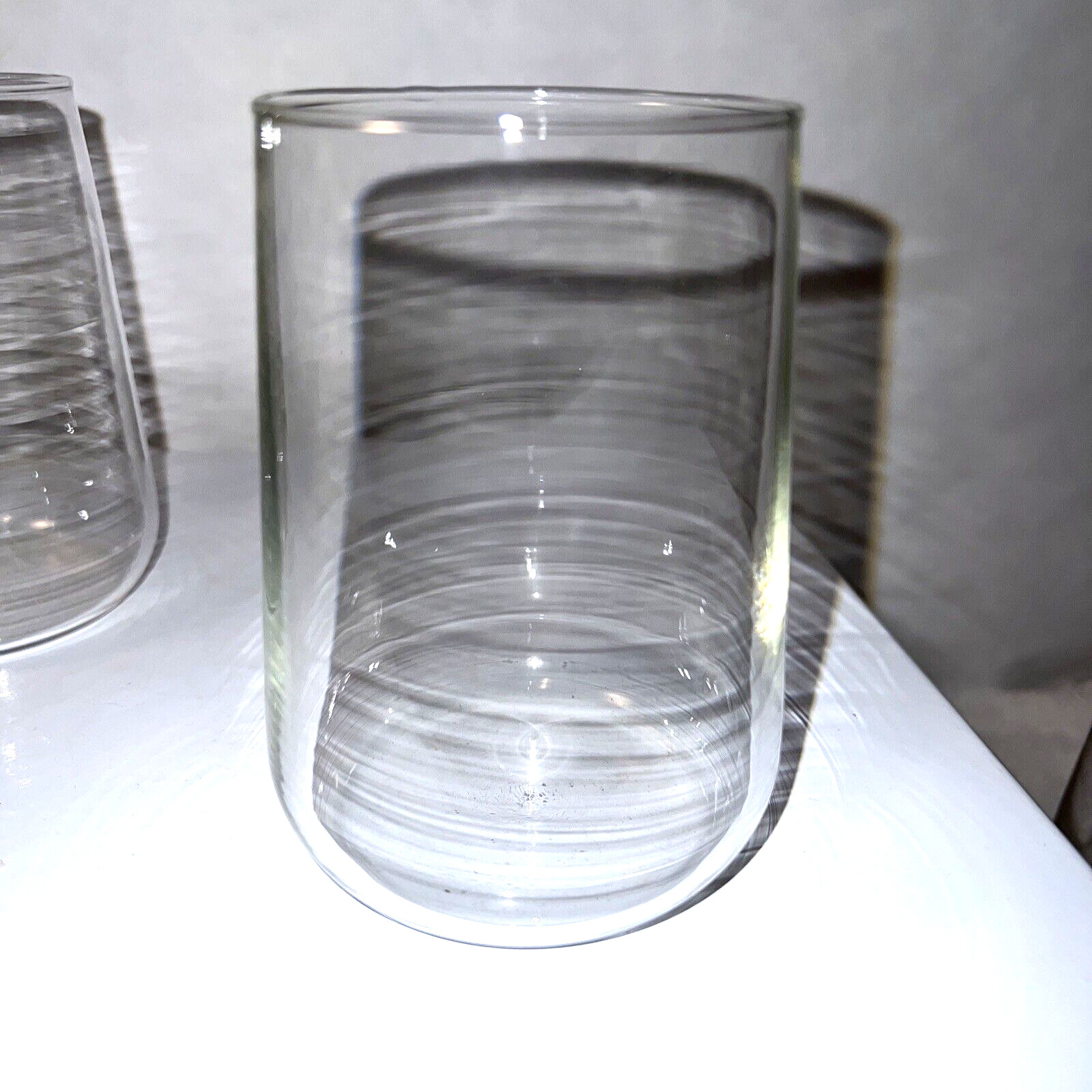 2 Vintage Corning Glas-Snap GLASSES ONLY 12 oz Hot Cold Beverages Glass Snap