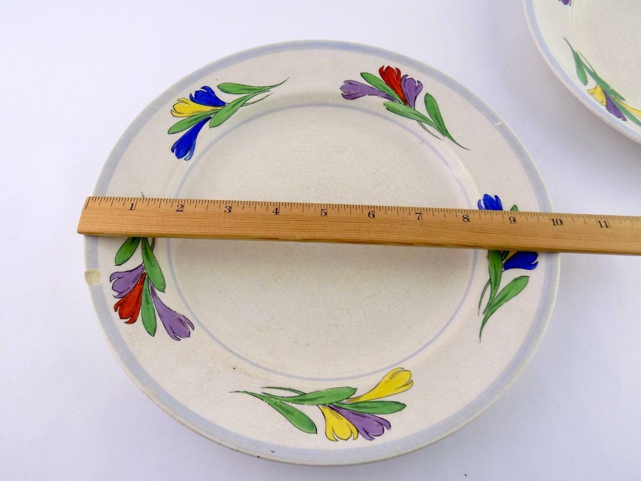 Lot of 15 Pcs of Booths Silicon China Crocus Pattern Dinnerware Cups Dishes +