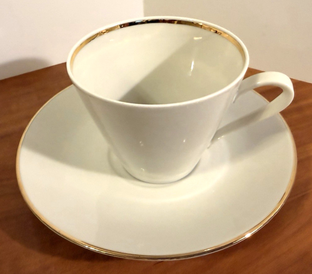 Winterling Kirchenlamitz Bavaria White Gold Coffee Server Set
