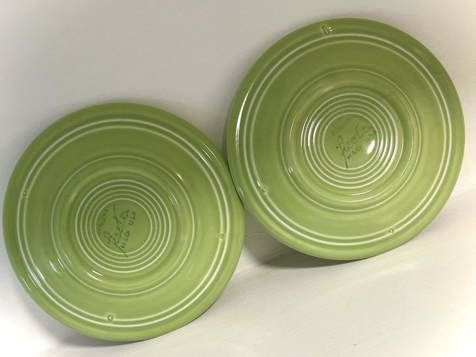 Vintage Chartreuse Fiesta Bread /Butter Plate, HLC ca 1950 – 1959, excellent
