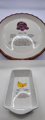 CERAMIC RECIPE PLATTER DIFFERENT RECIPES SHAPES ROUND, OVAL, RECTANGULAR, SQUARE
