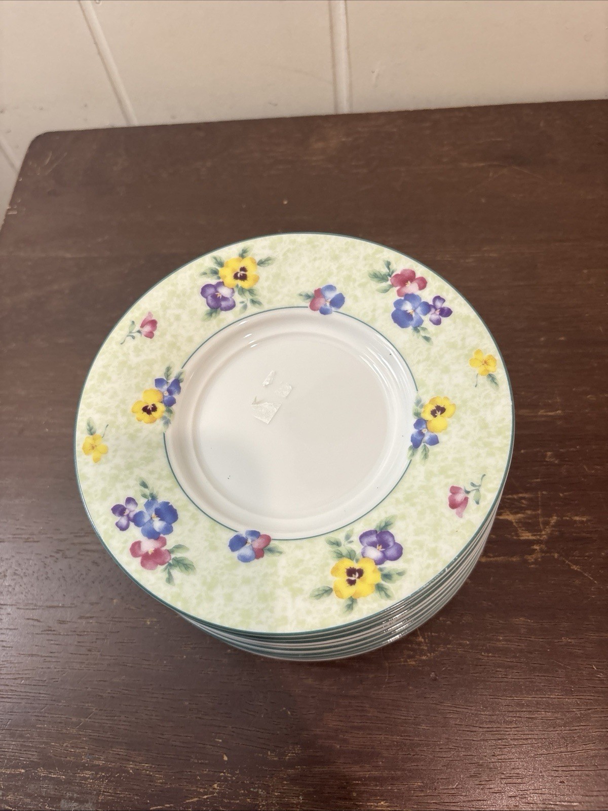 Nikko Pansy 6″ Dessert Plate Set Of 8