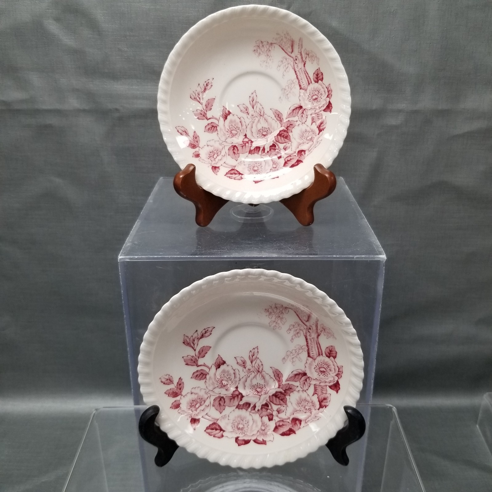 VTG Lot Misc Johnson Bros England Apple Blossom Pink Windsor Ware Dishes