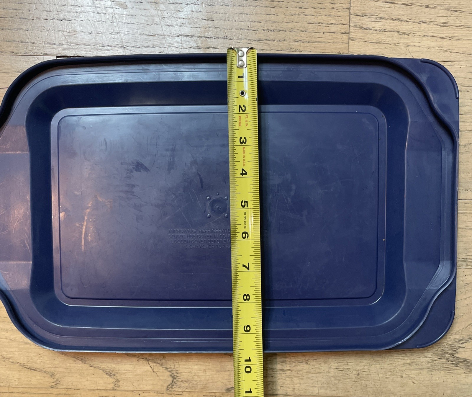Pyrex Casserole Dish Blue Plastic Lid ONLY 15.5” X 9.75” For 9×13 w/Handles