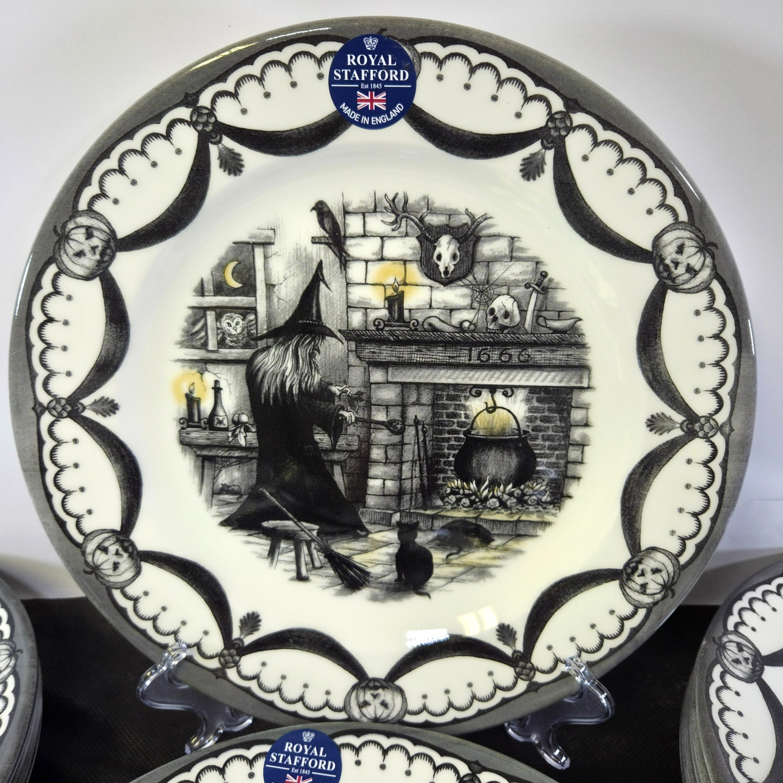 Royal Stafford Coven, Haunted Home, Guardian, Skull Dinnerware SOLD BY THE PIECE