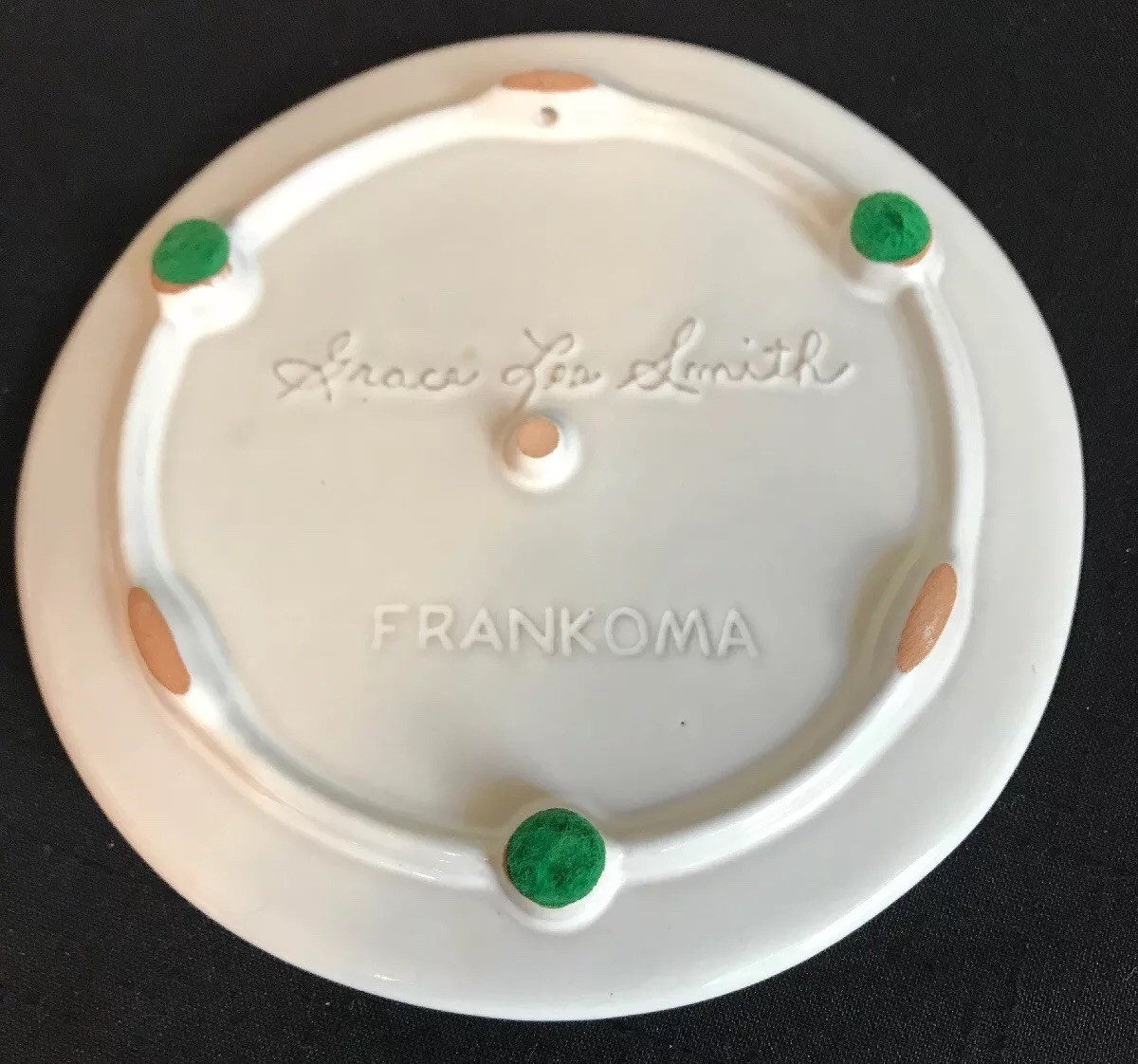 Frankoma Nazarene Alpha Beta Gamma Chapel Belles Trivet Wall Plaque~White Sands