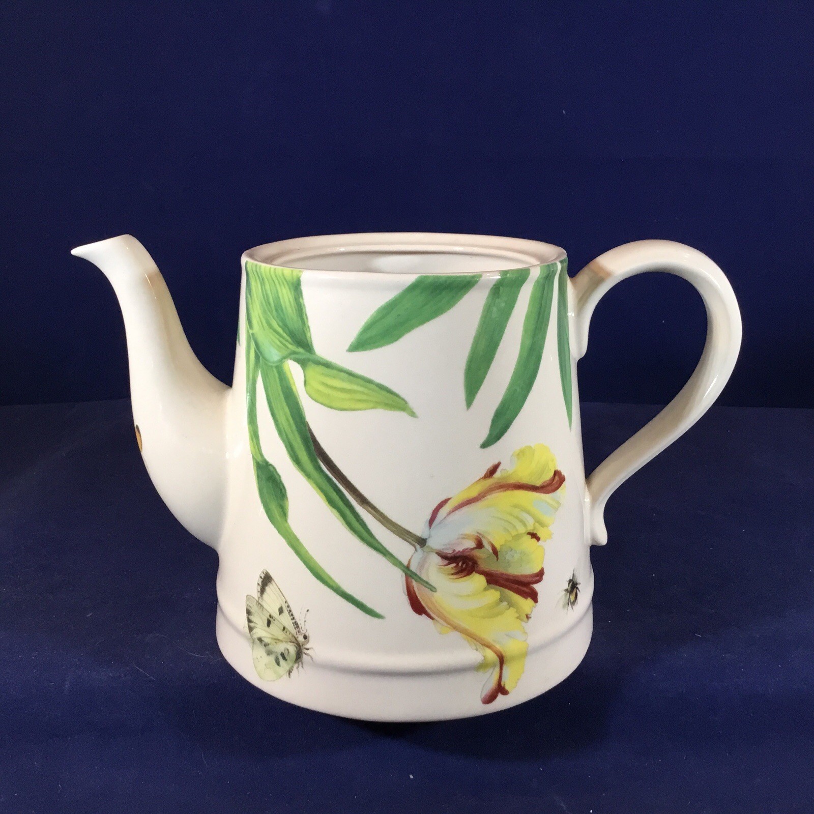 SPODE Porcelain ‘Floral Haven’ COFFEE or TEA POT w Butterflies Bees Model S3767