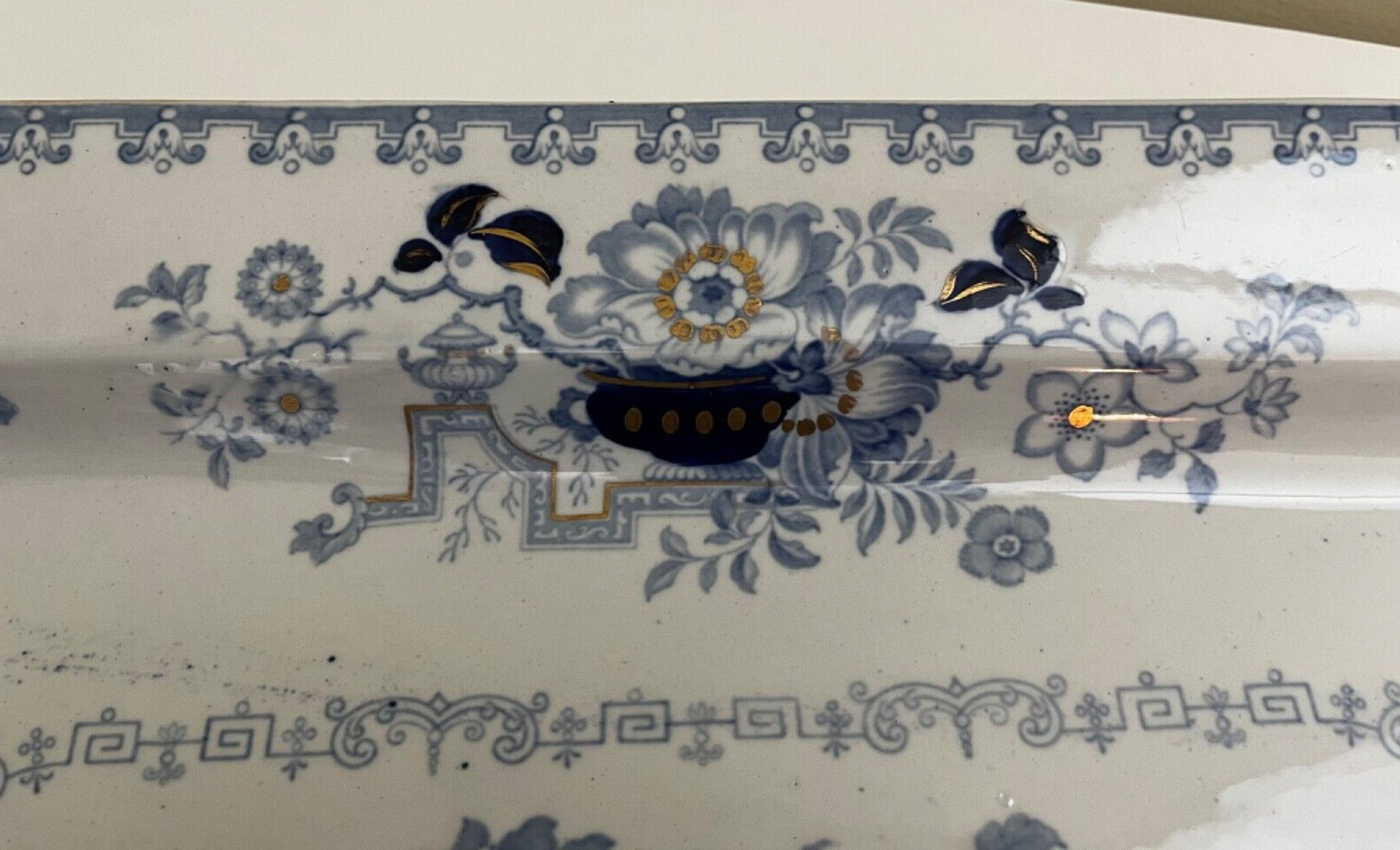 Gorgeous Antique – Nankin Jar Ironstone Platter – Staffordshire, England – 20.5”