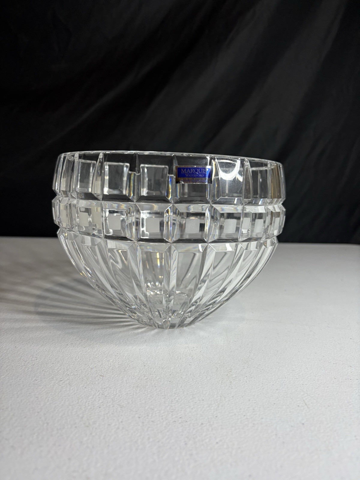 Marquis By Waterford Crystal Quadrata Bowl 7.5” Diameter Made In Poland