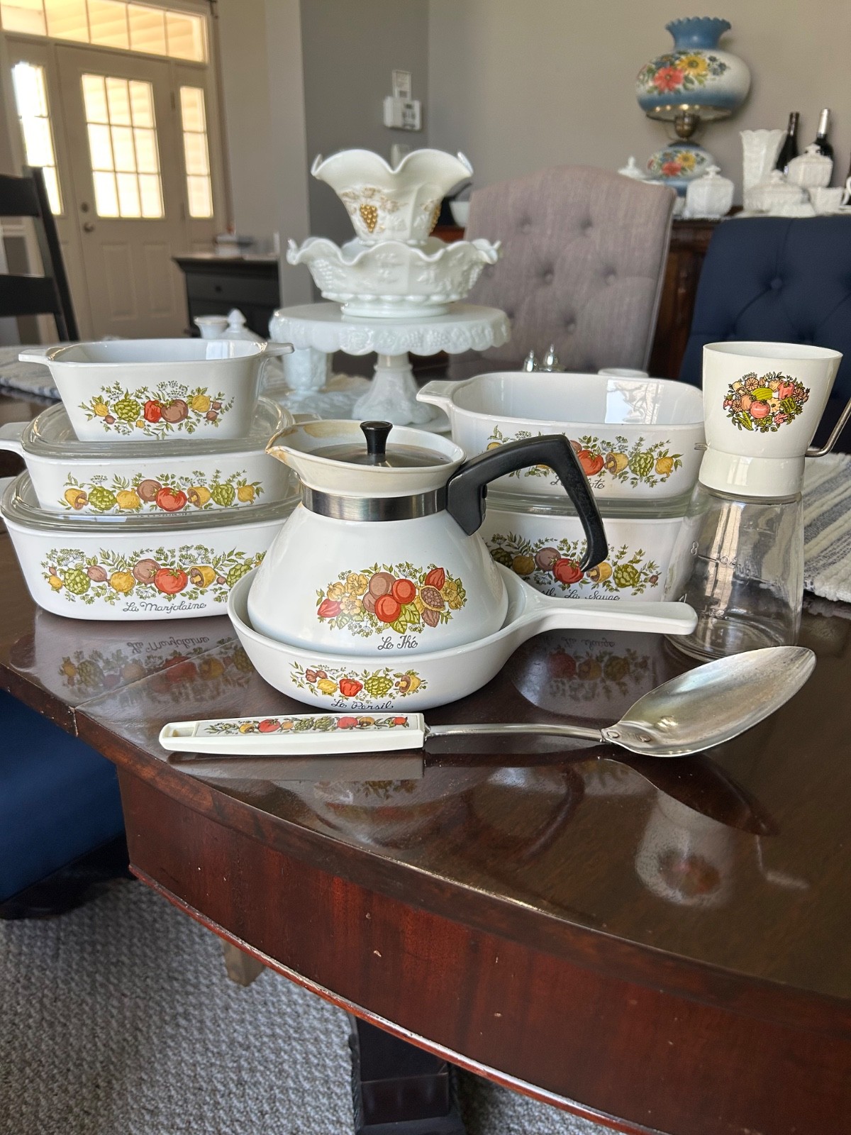 Vintage Corning Ware Spice of Life 12pc Set 5 Casserole, Menuette, Tea Pot, Etc!