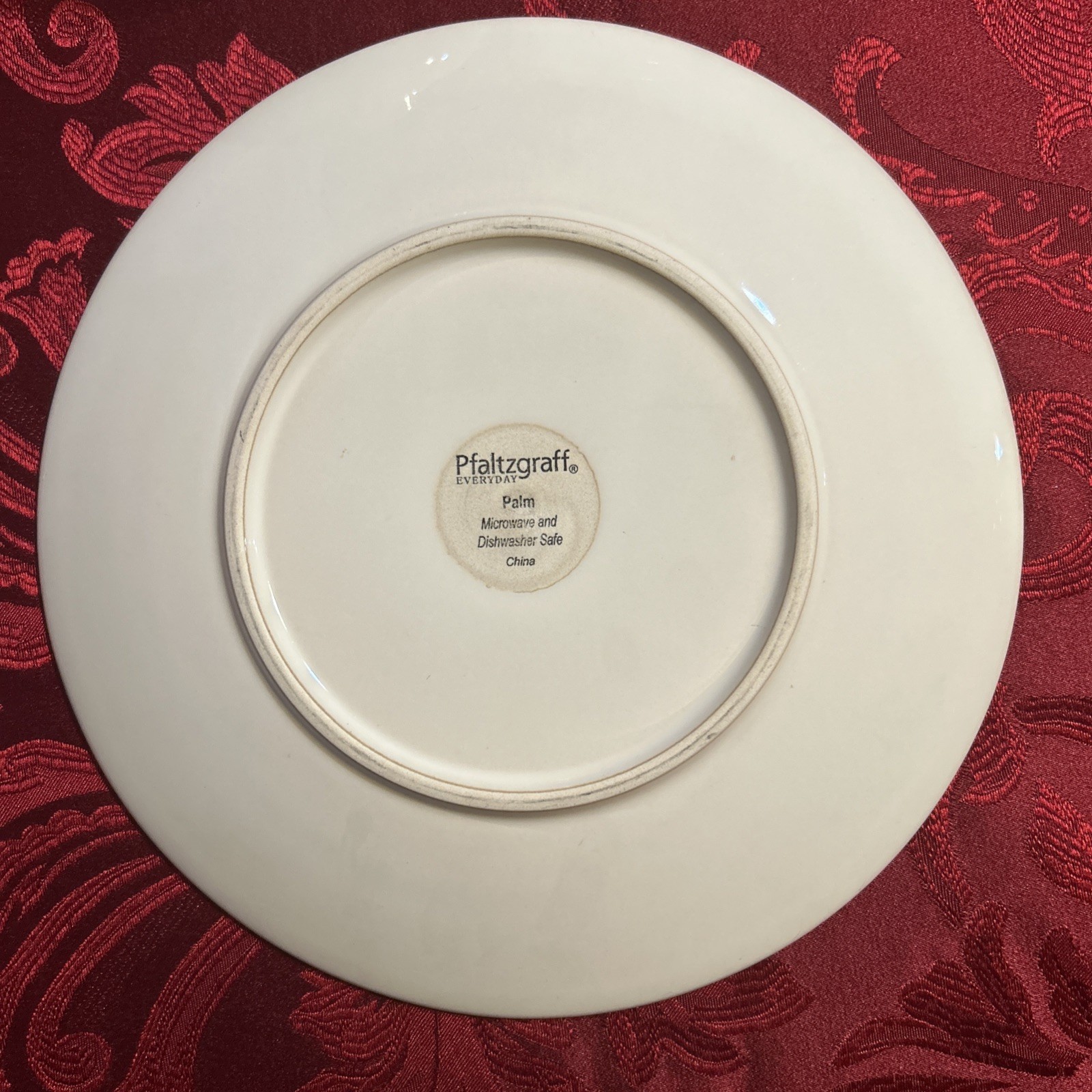 Pfaltzgraff Everyday Palm Dinner Salad Plates Cereal Bowls 12 Pc EUC