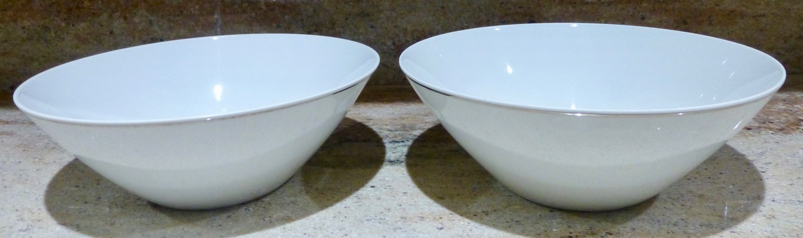 SET OF 2 – ROSENTHAL – CLASSIC PLATINUM – SERVING BOWLS – 9 1/8 INCHES