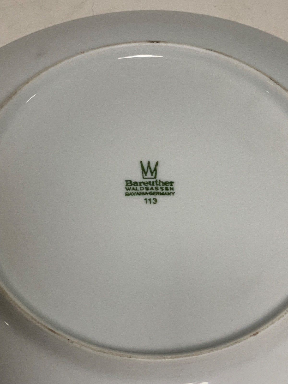 Set of 2 Vintage Bareuther Waldsassen Germany Fish Salad Plates 7.75 in.