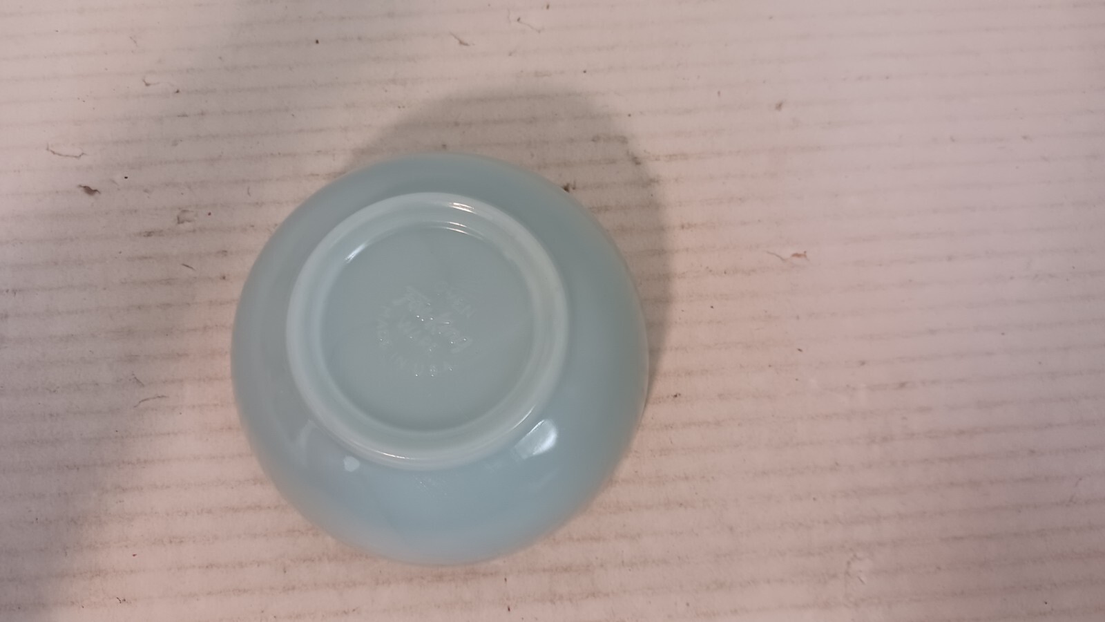 Antique Fire King Oven Ware Turquoise Blue Glass 5″ Cereal Bowl FREE SHIPPING