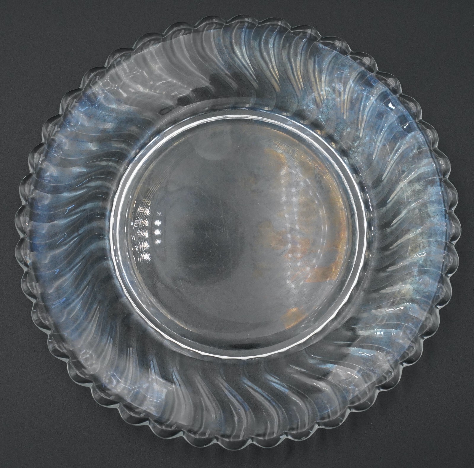 Fostoria Colony Clear Glass Swirl 7.25″ Salad Plate, 8.5″ Luncheon Plate *PICK*