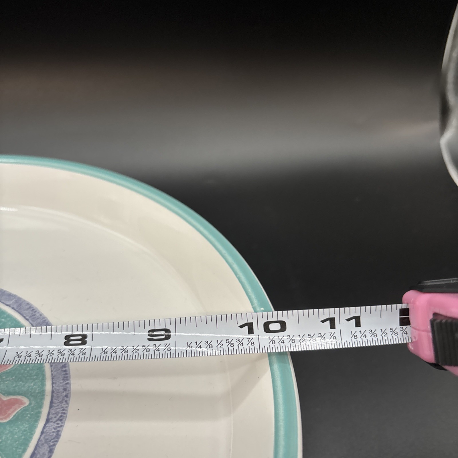 Set Of 5 Dansk Japan COSTA DEL SOL Dinner Plates 10 3/8″ Pink & Yellow Sunburst