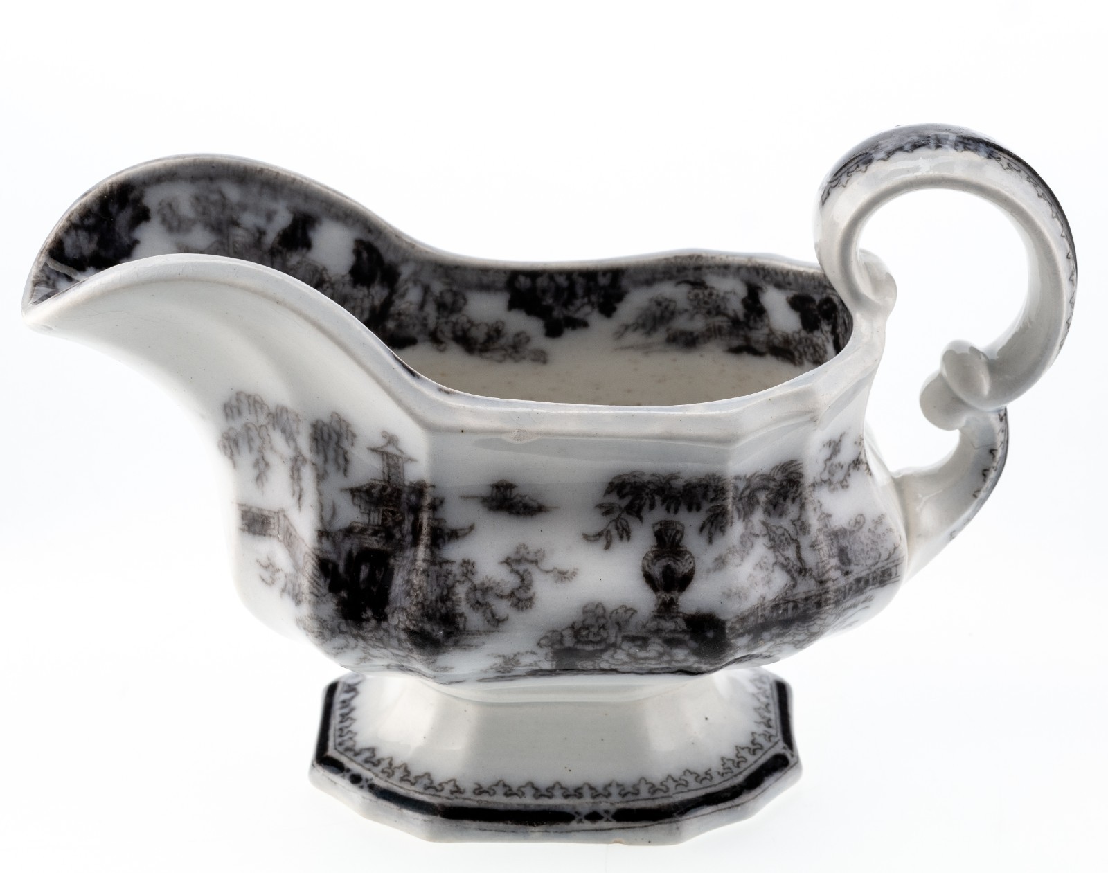 Mid 1800’s W. Adams & Son Staffordshire Ironstone Creamer Jeddo Mulberry 7×5″