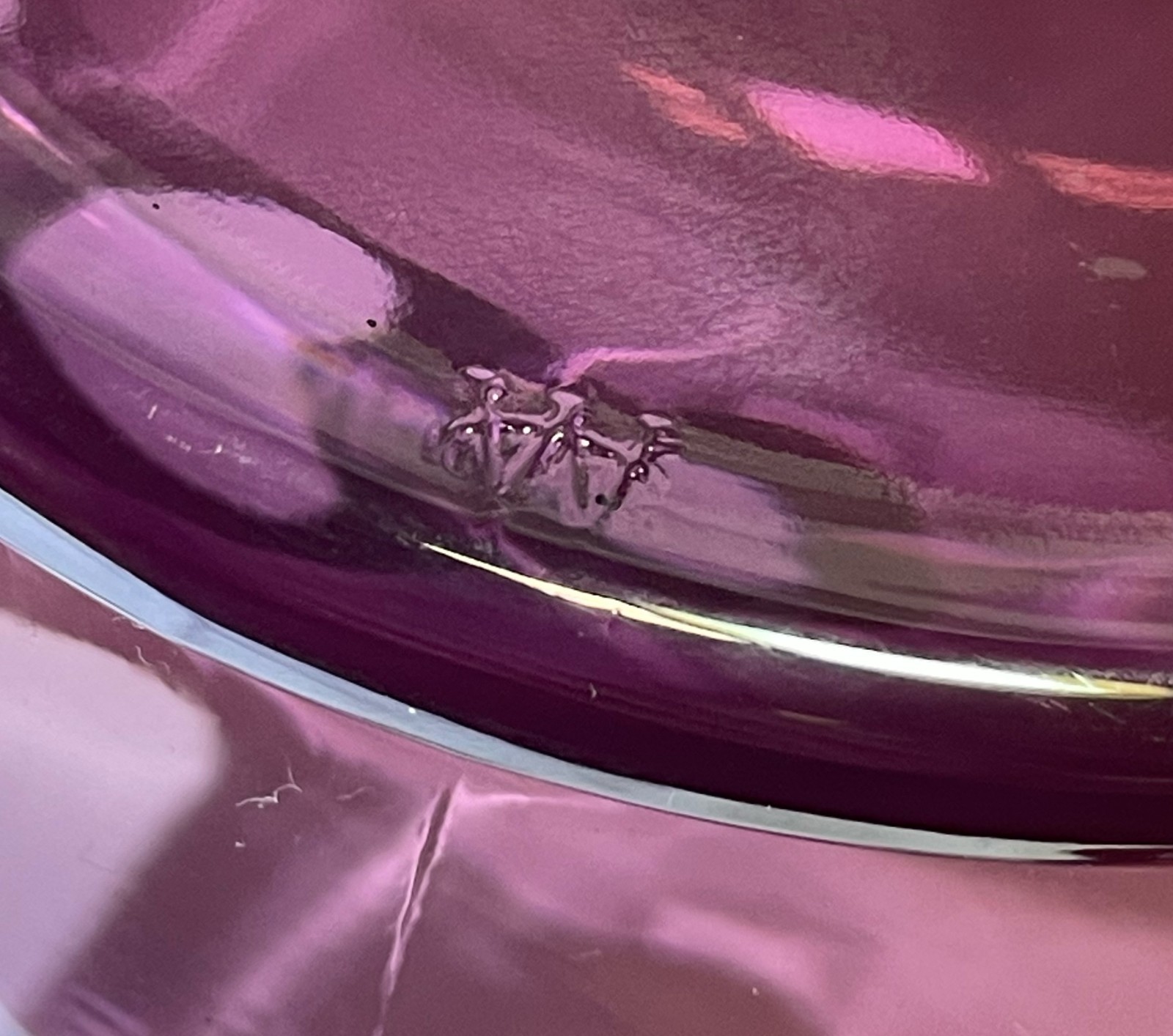 Vintage Westmoreland Purple Amethyst Glass Doric Lace Edge Bowl