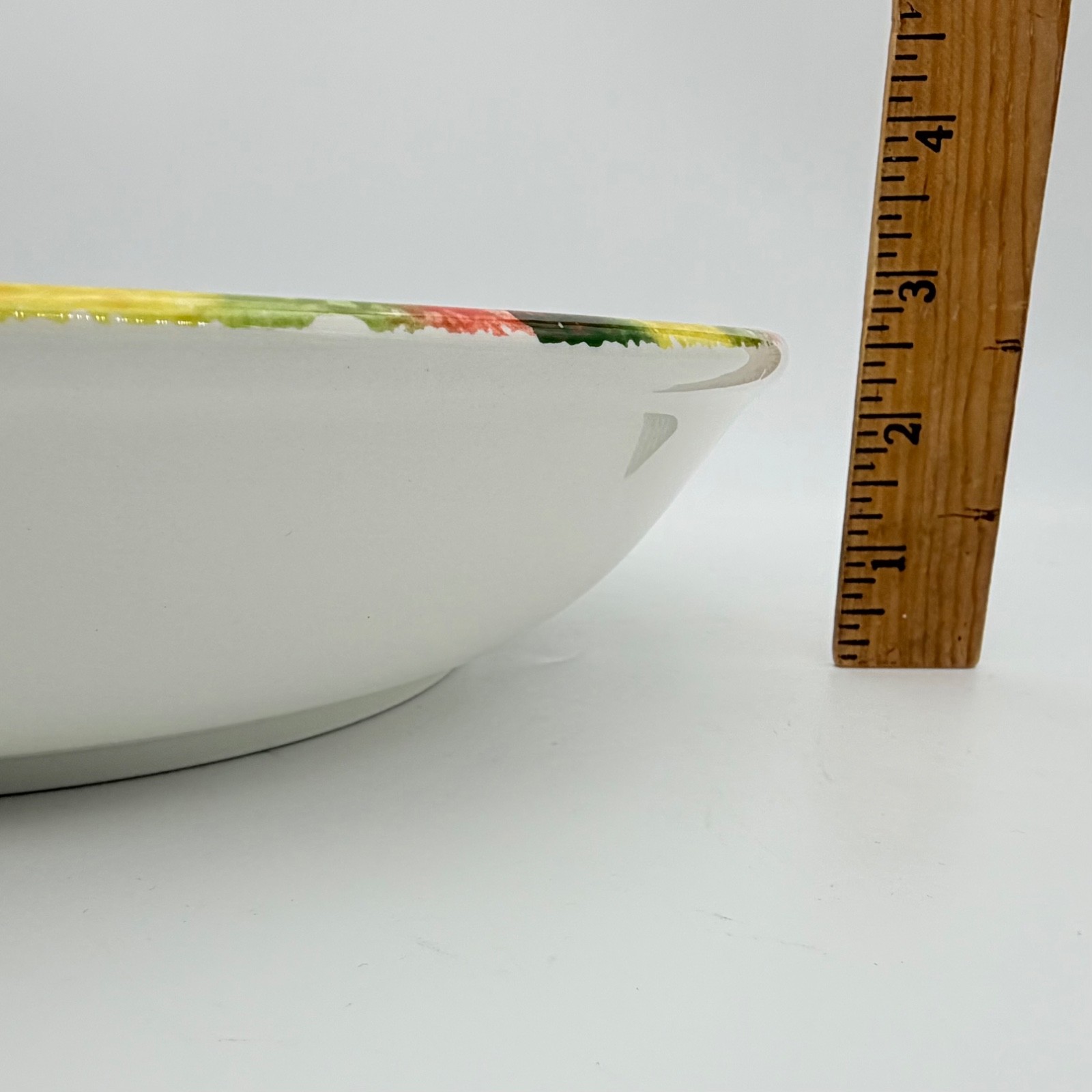 Pier 1 Pomodoro Pasta Bowl Set 5 Pc Italy Aglio Mixed Vegetables Hand Painted