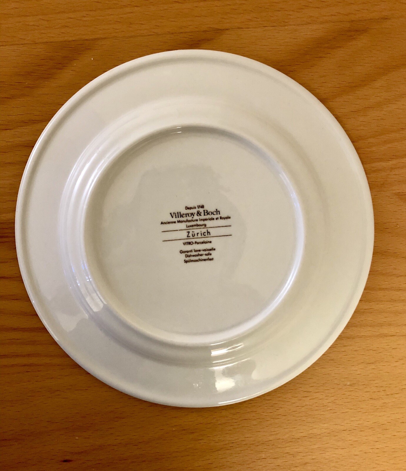 Villeroy & Boch plates Set of 5 Zurich Maroon Dark Brown Luxembourg