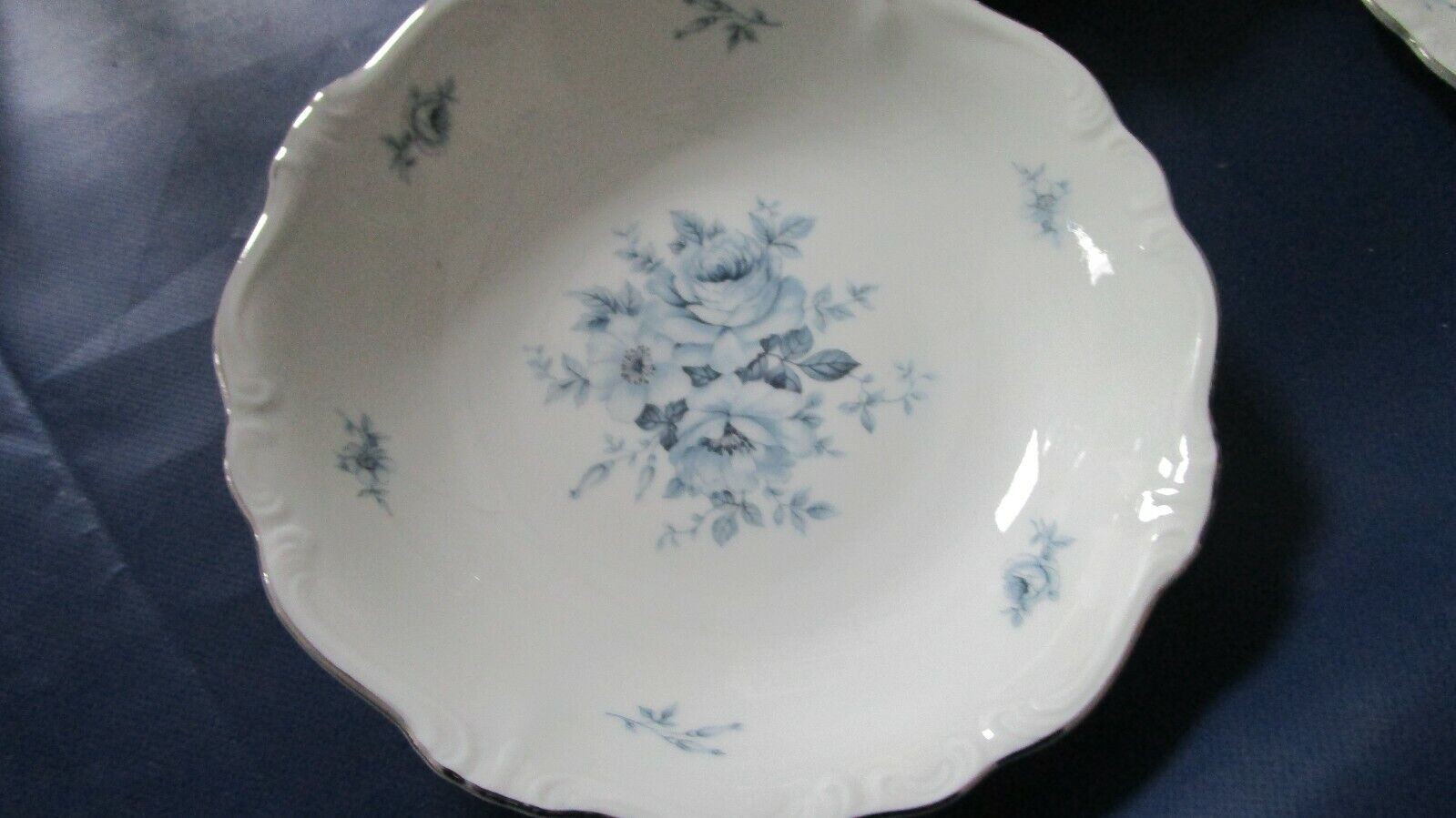 Johann Haviland Blue Bouquet Platinum Setting 7pcs /Cups Saucers/Trays Pick1