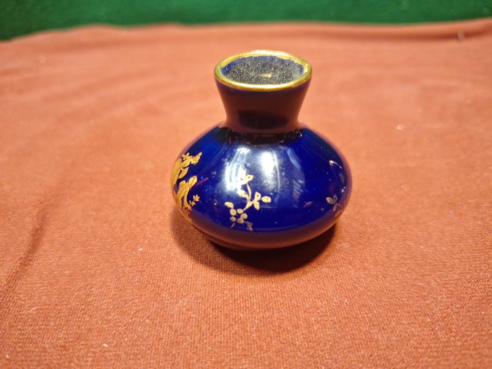 Limoges France, Cobalt Blue Pottery Lot Of 3