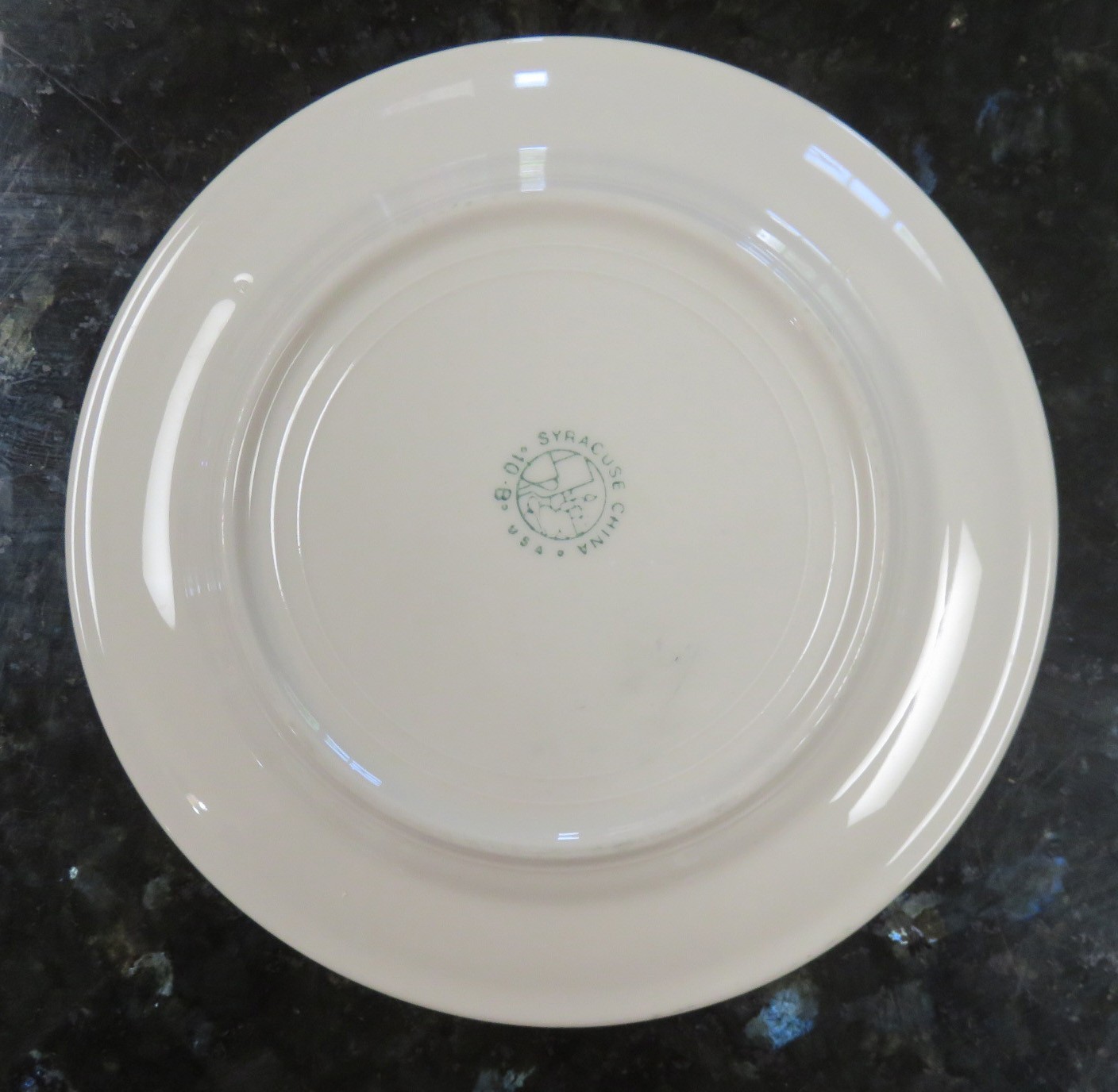 Syracuse China Restaurant Ware Blue Bird Dinner Plate ~ 6 1/2 Inches