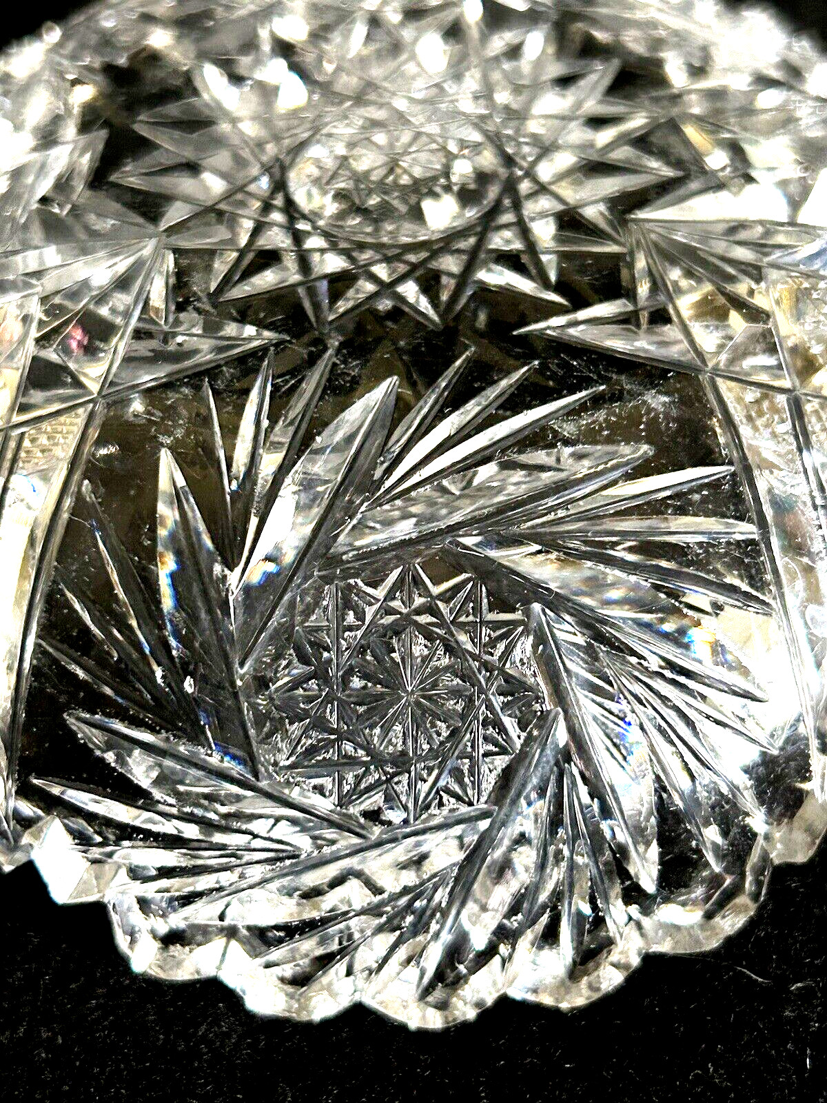 American Brilliant Period Cut Glass Bowl 5″ diameter (set of 6)
