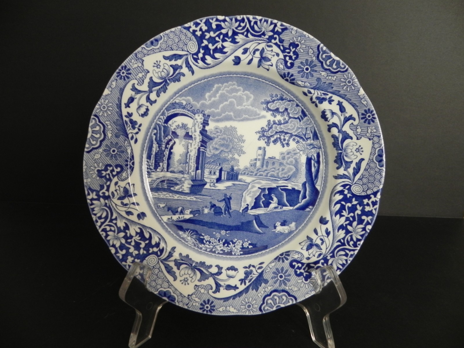 Spode Blue Italian – 6 1/4″ Bread and Butter Plate – Modern Era – Mint