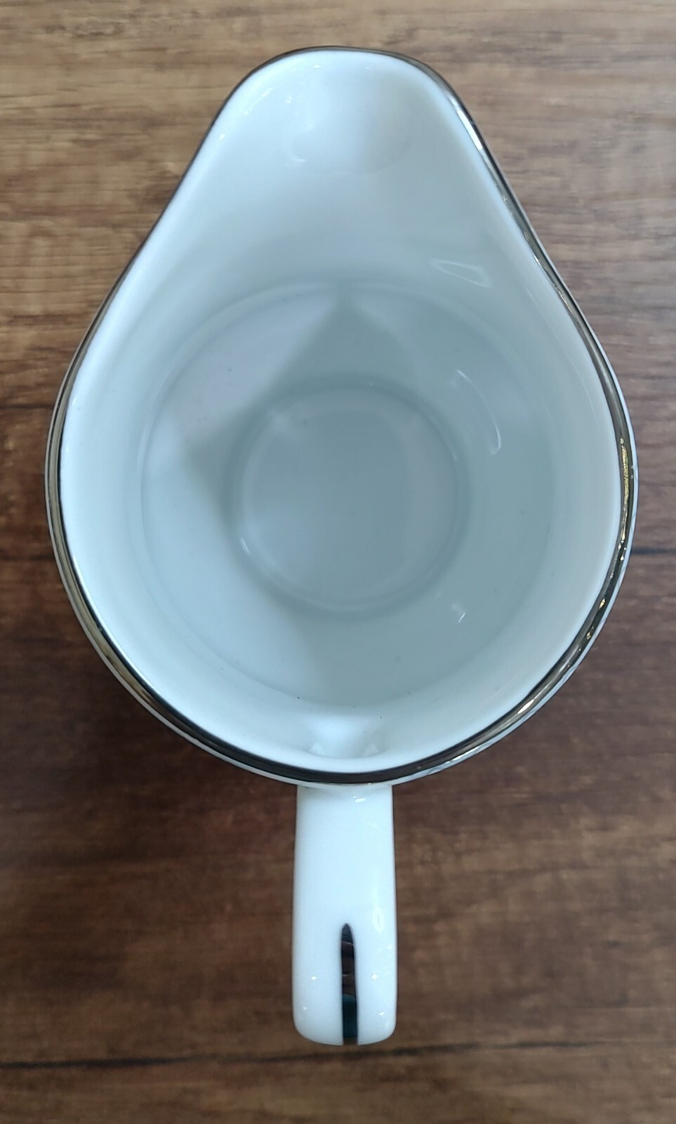 Mikasa Dresden Rose Creamer White Blue Flowers Platinum Trim L9009 S5
