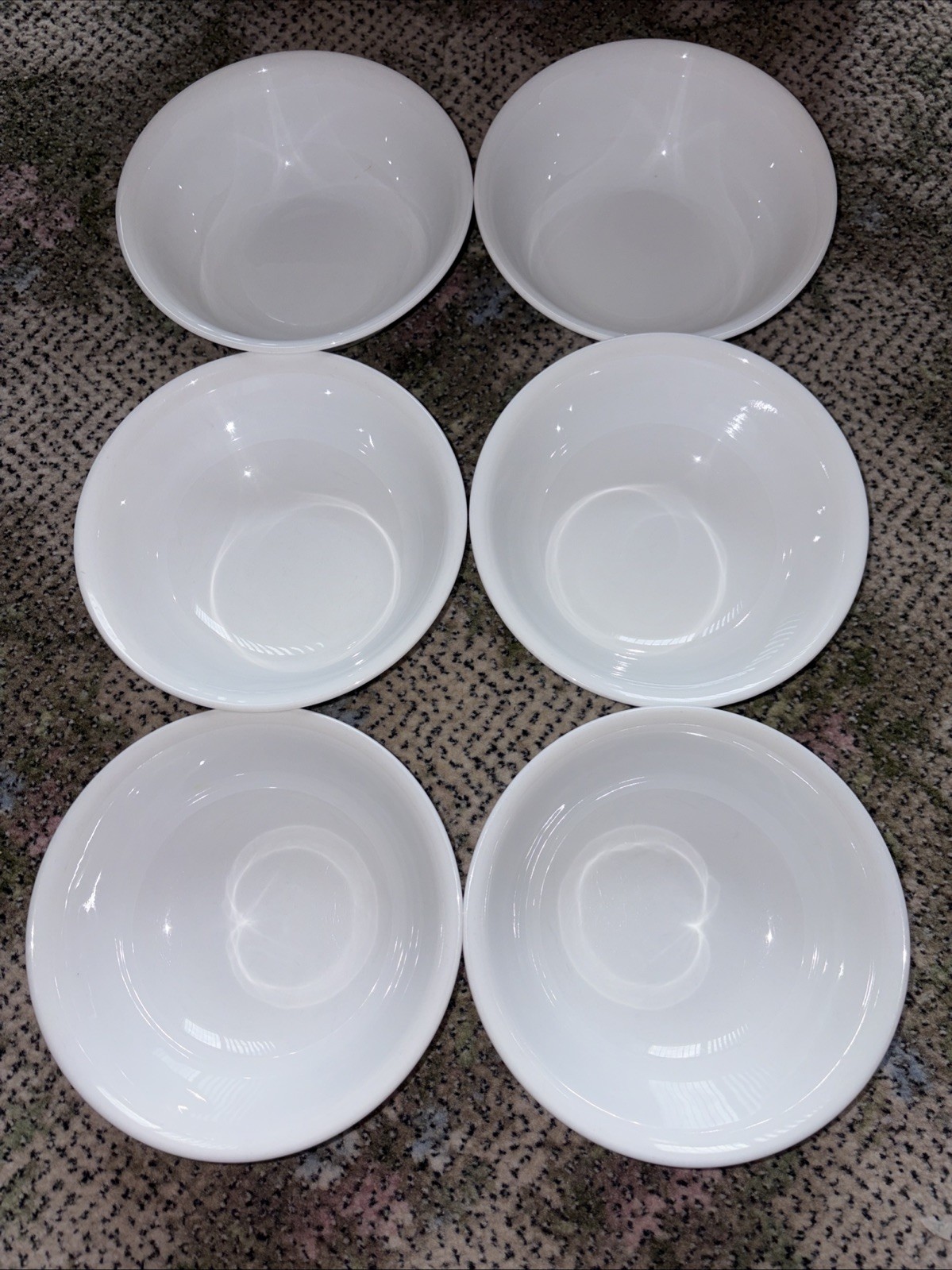 Set of 6 Crazy Daisy Spring Blossom Corning Corelle Berry dessert Bowls 1970s