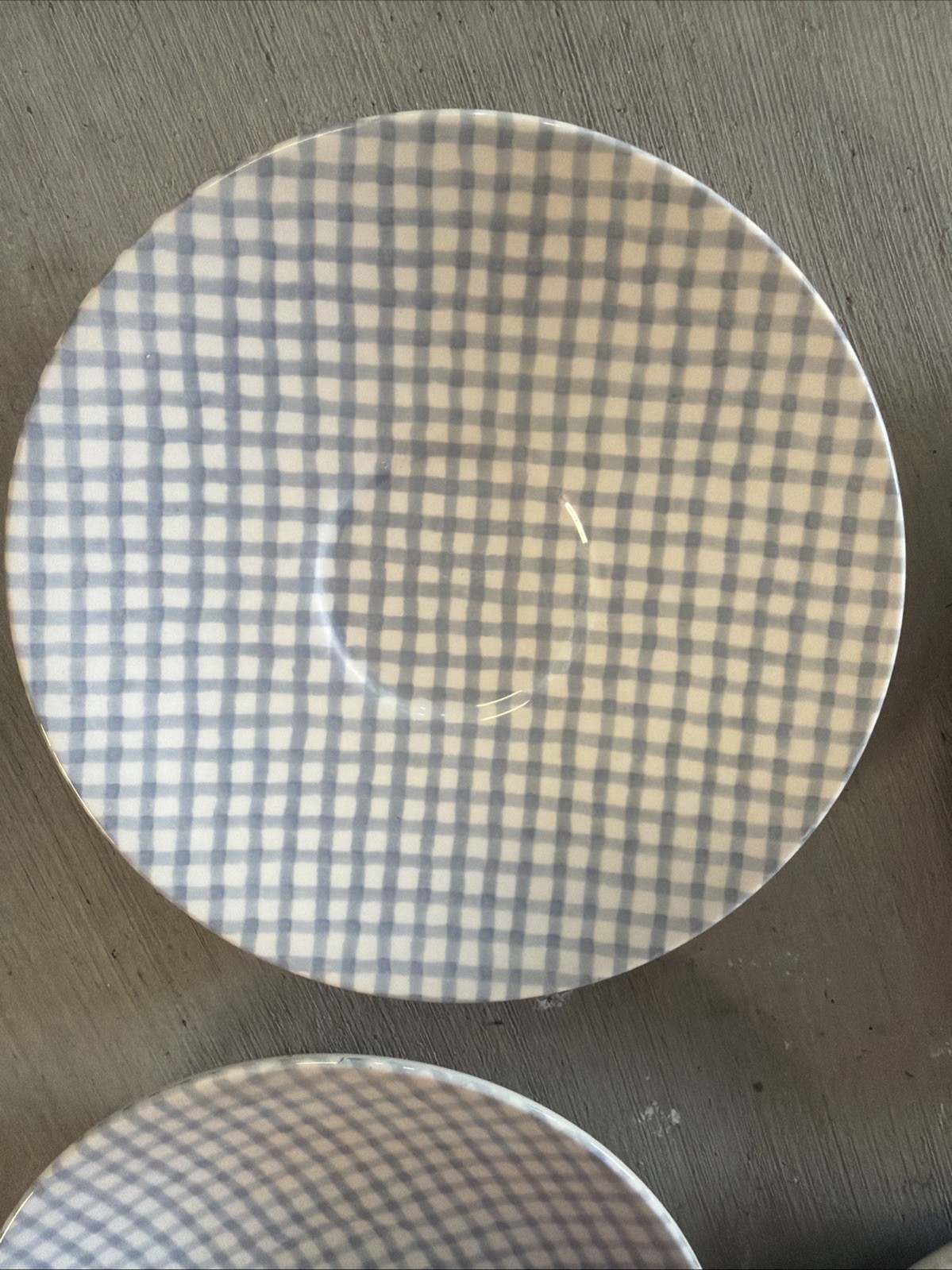 4 Crate & Barrel Camden Square Saucer, Kathleen Wills Design, Made in England
