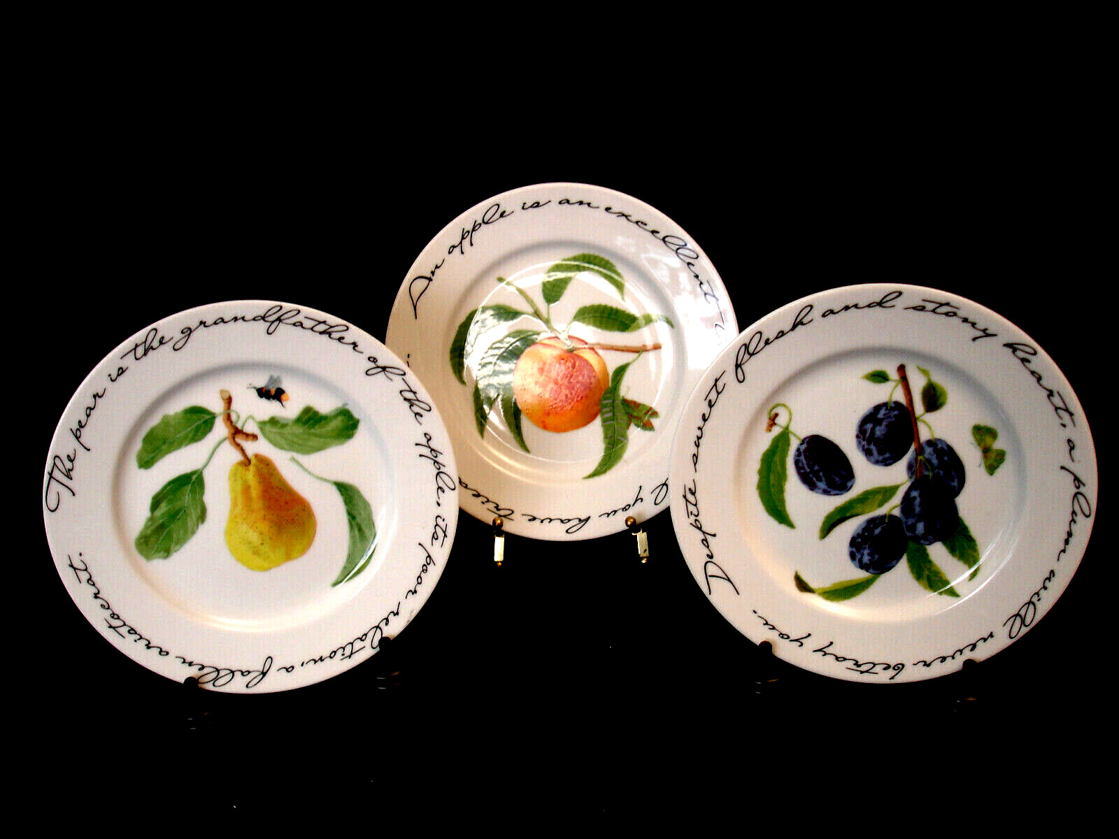 Orchard Suite by Williams-Sonoma SALAD PLATE 7 3/4″ SET / 3