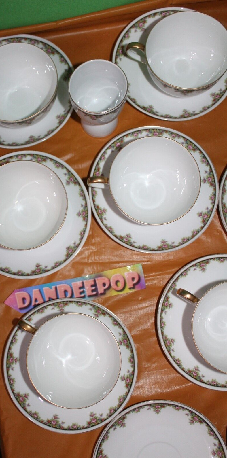 19 Piece MZ CMR Maria Theresa Carlsbad China Czechoslovakia Cups Saucers