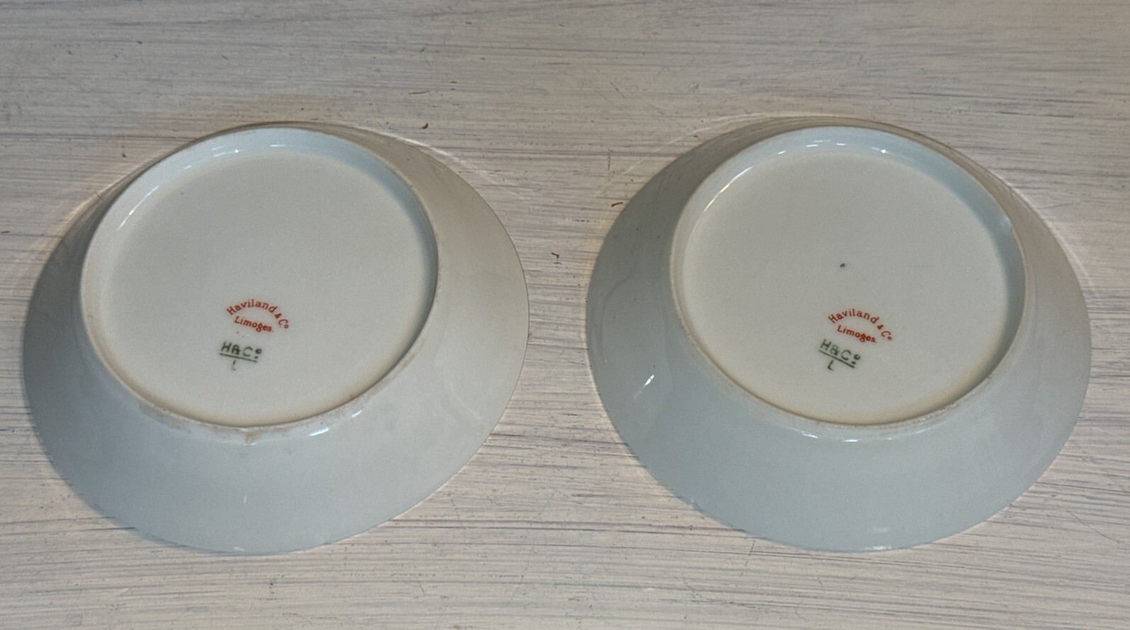 Vintage Haviland Limoges Small Appetizer Dishes (2) 4.25”