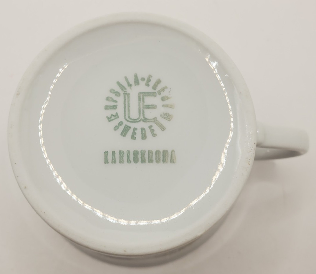 MCM Eva Blahd Bellis Karlskrona Cup & Saucer 1959 Beautiful Set