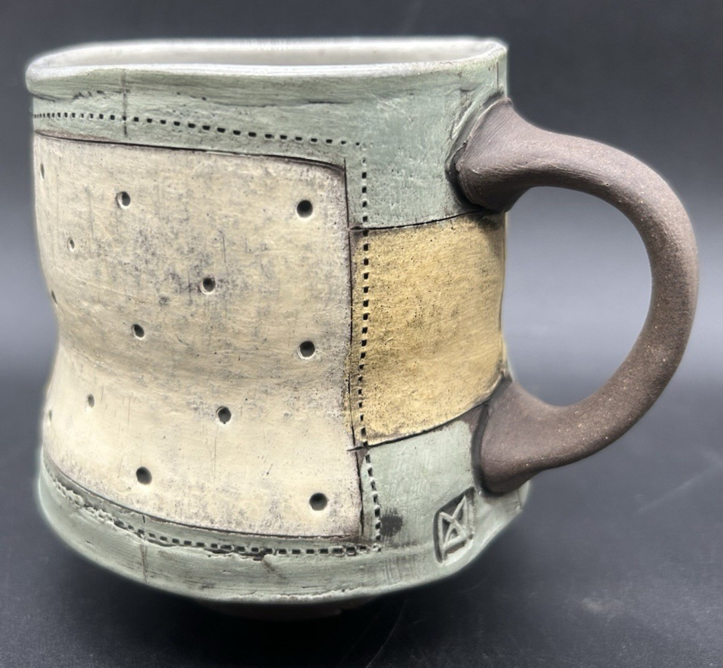 Mark Arnold 2017 Portfolio Art Pottery Organic Free Form Ceramic Mug