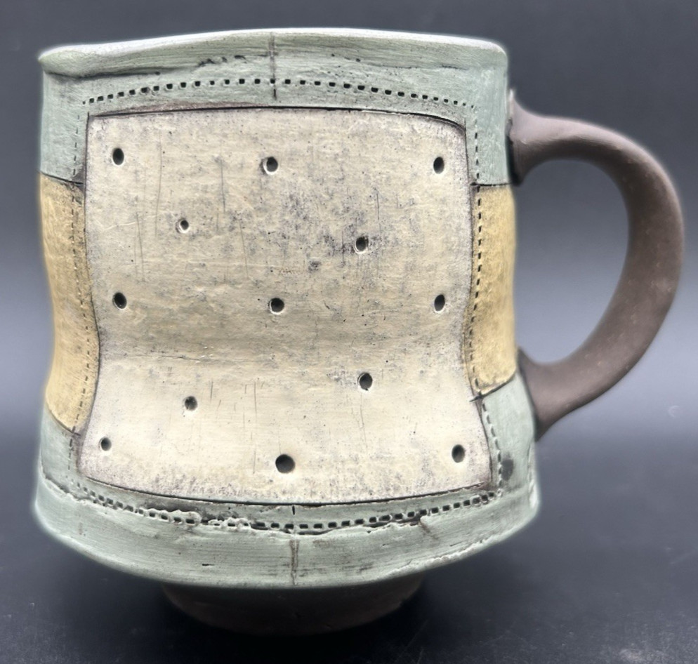 Mark Arnold 2017 Portfolio Art Pottery Organic Free Form Ceramic Mug
