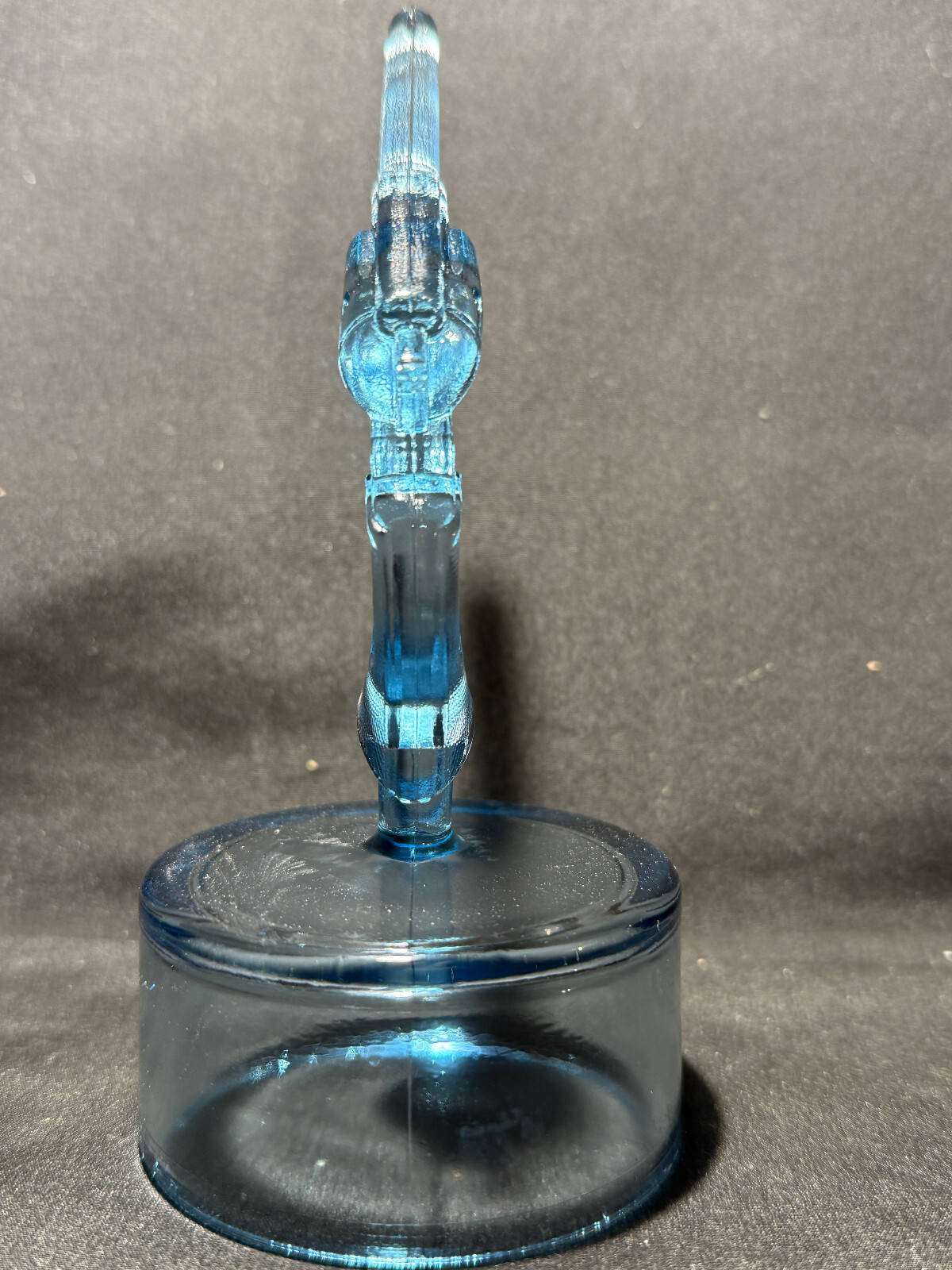 Blue Vaseline glass Colt Revolver pistol uranium single action army gun western
