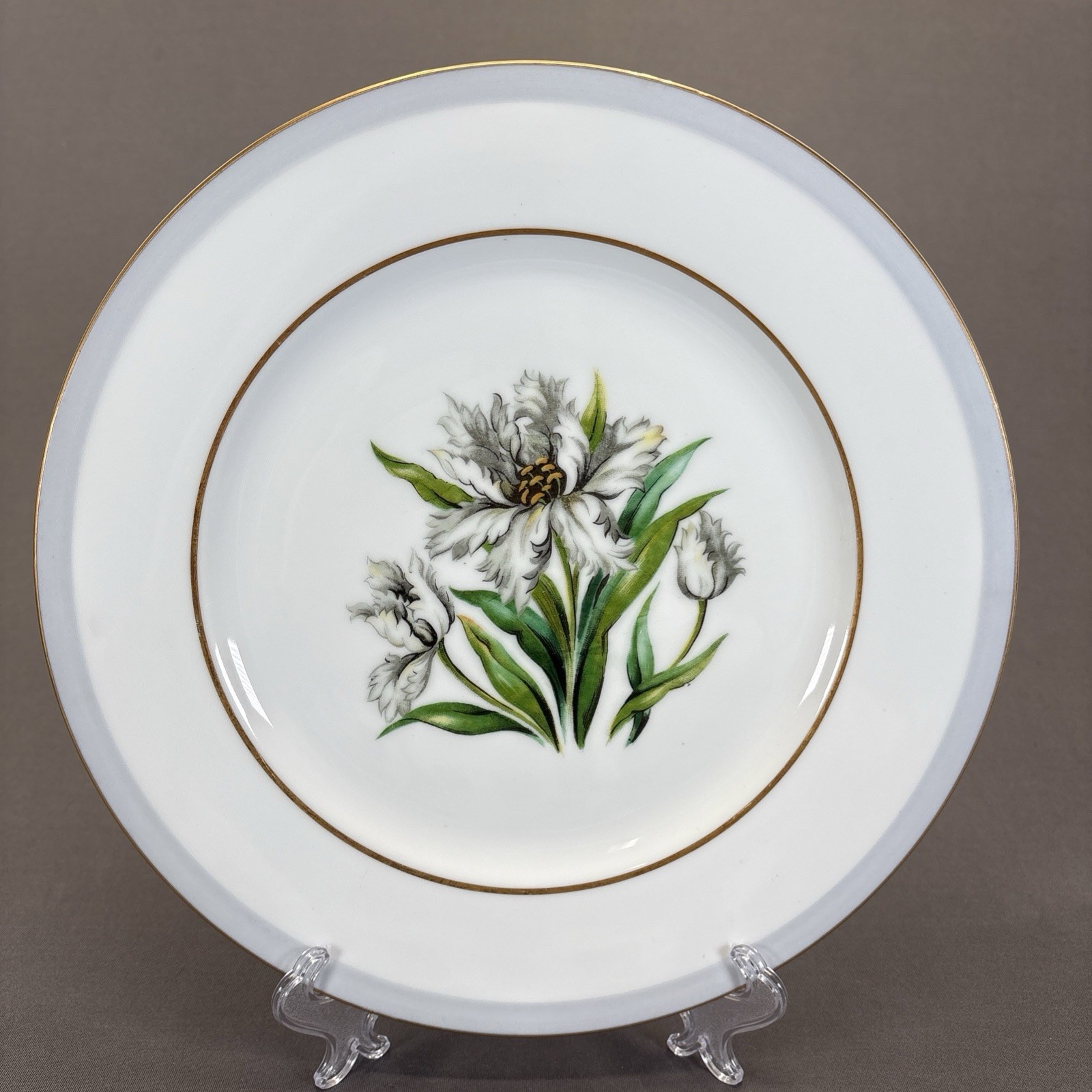Citadel Fine China Ashworth Dinner Plate 10 5/8″ Replacements White Flower