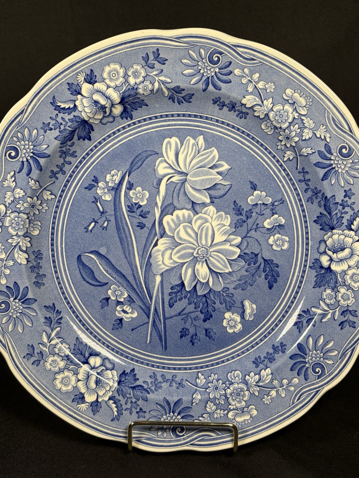 The Spode Blue Room Collection “Botanical” Plate Made In England 10.5″