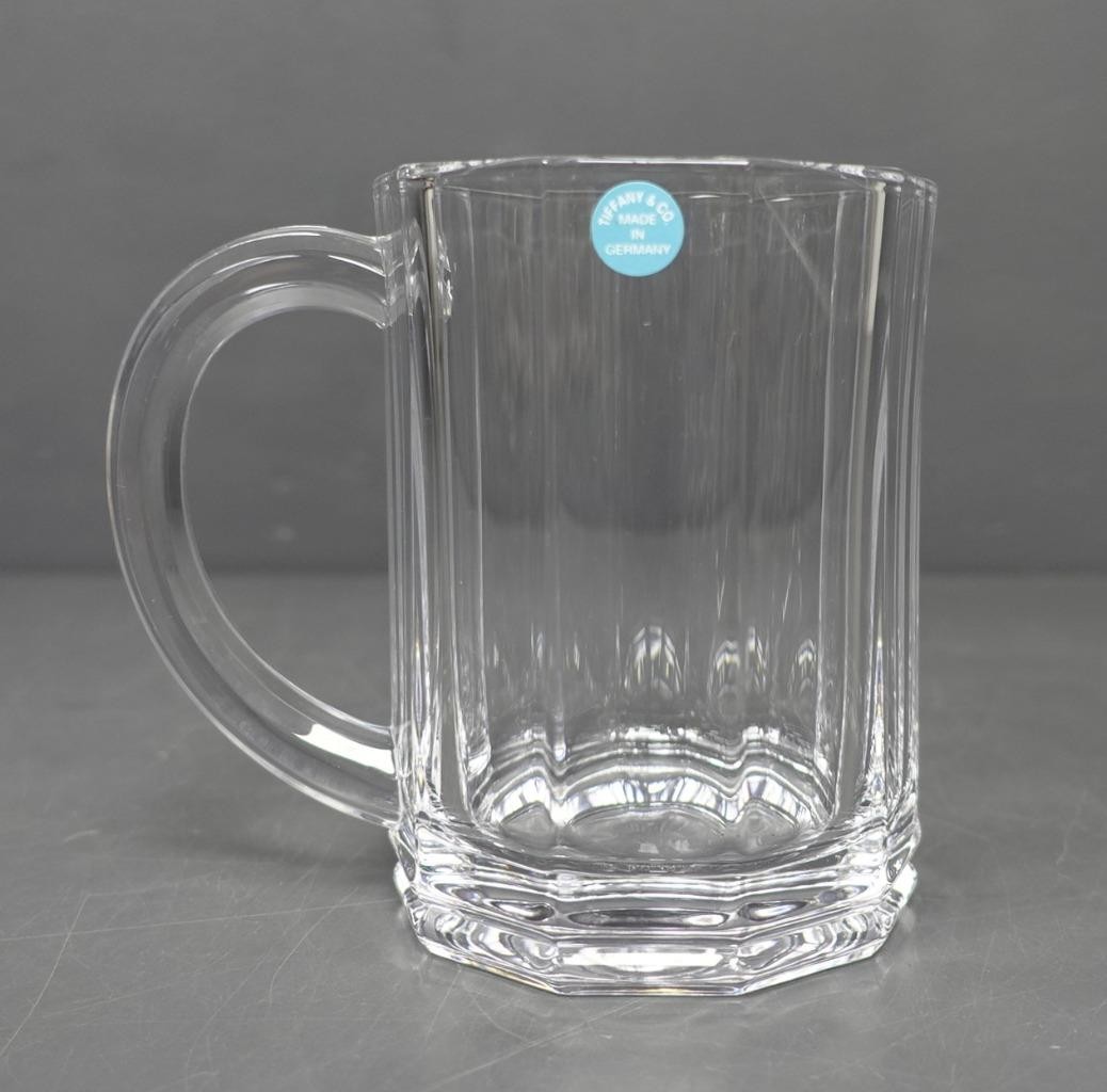 Tiffany & Co. Windham Crystal Glass Beer Mug 5″H Germany New