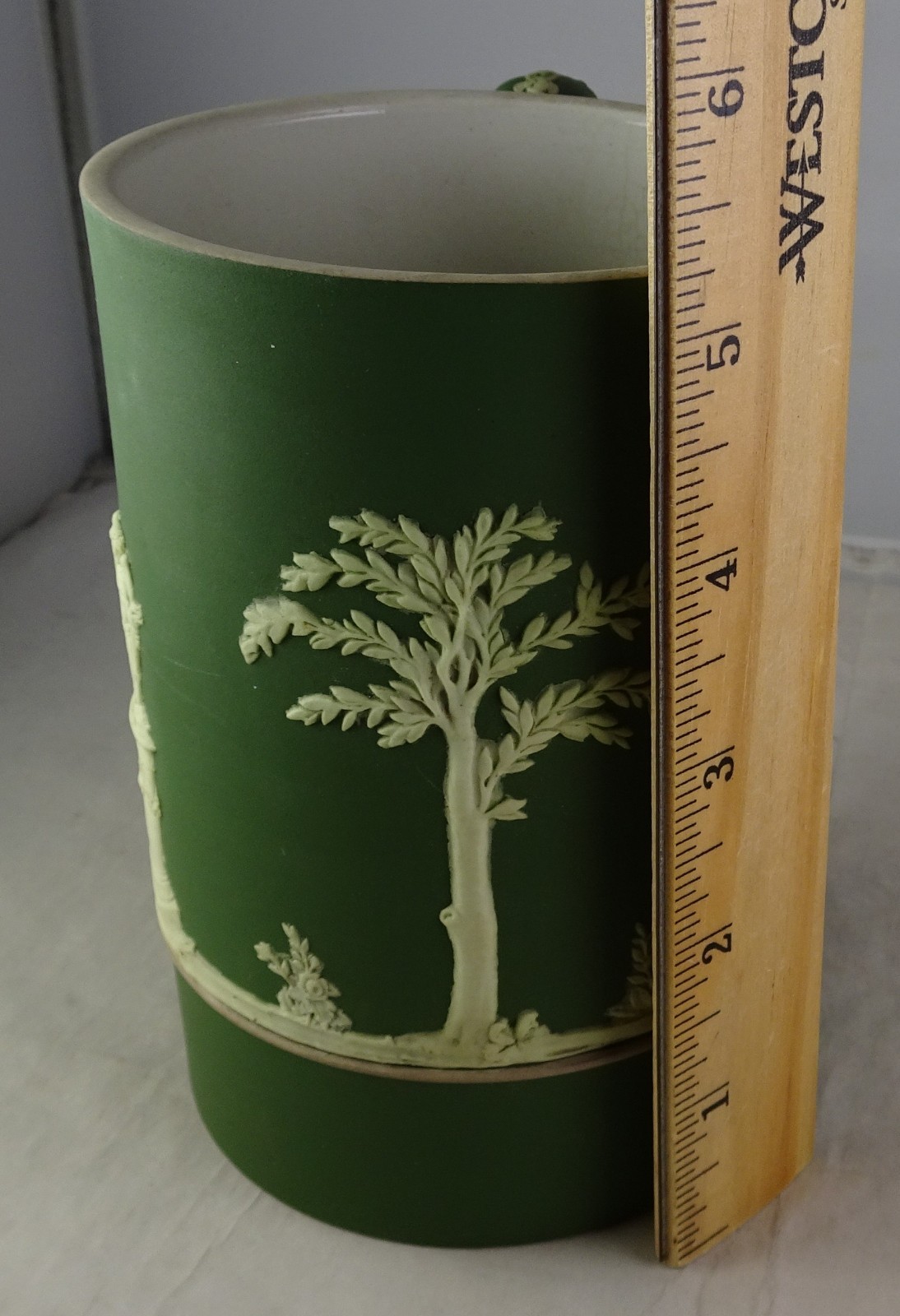 Wedgwood Neoclassical Jasperware Green Tankard Mug