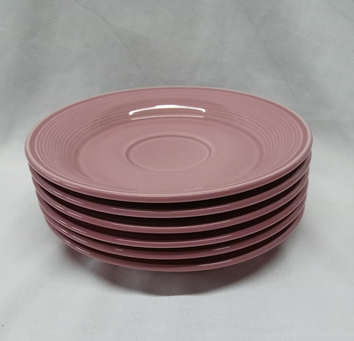 1 – Nancy Calhoun Dark Rose Saucer 6 1/4″ diam. (N1)