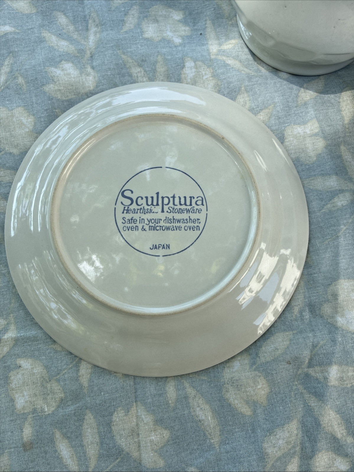 Sculptura Hearthside Stoneware Plate Saucer Creamer Pitcher