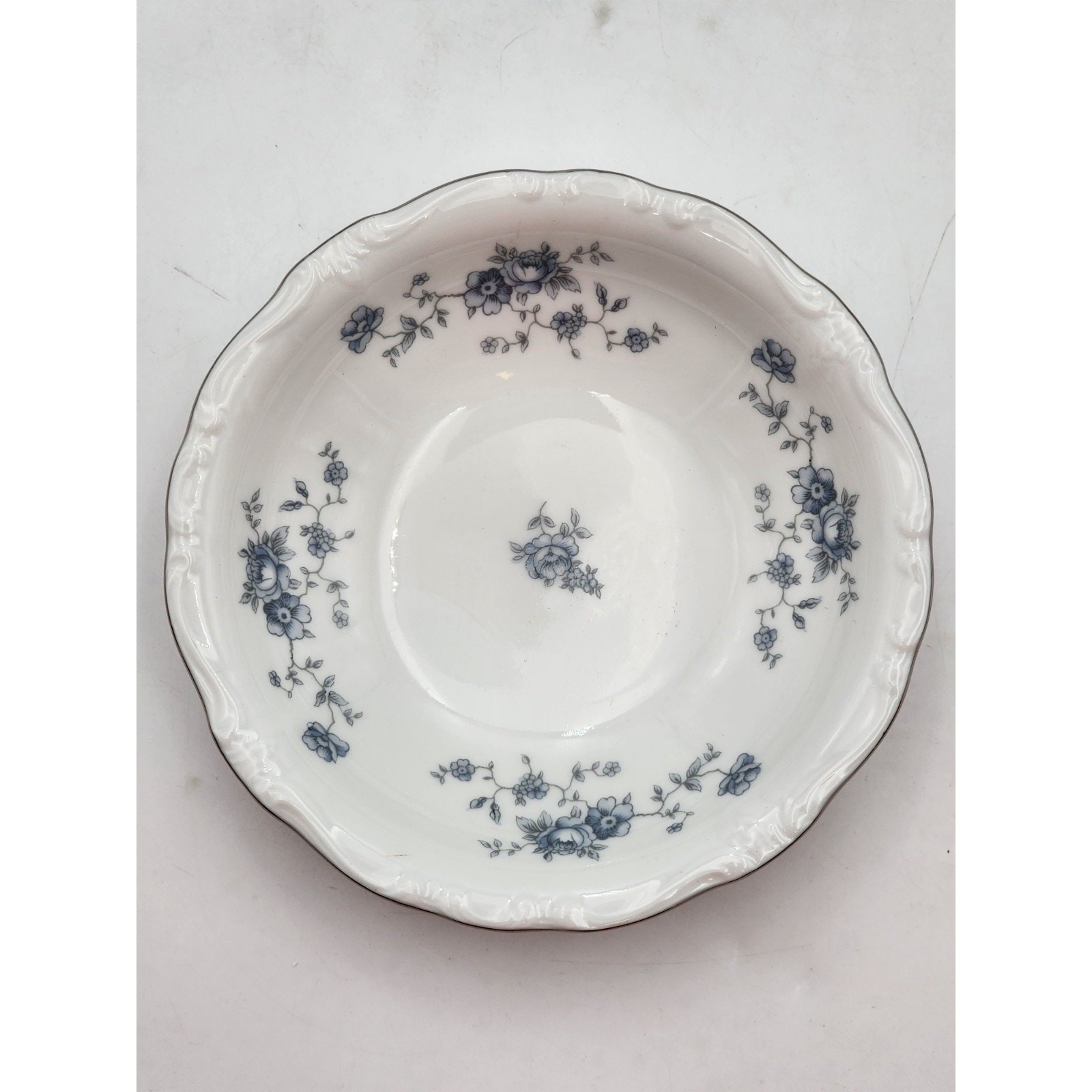Johann Haviland Blue Garland 5″ Dessert Plate set of 4 Bavaria Germany Vintage