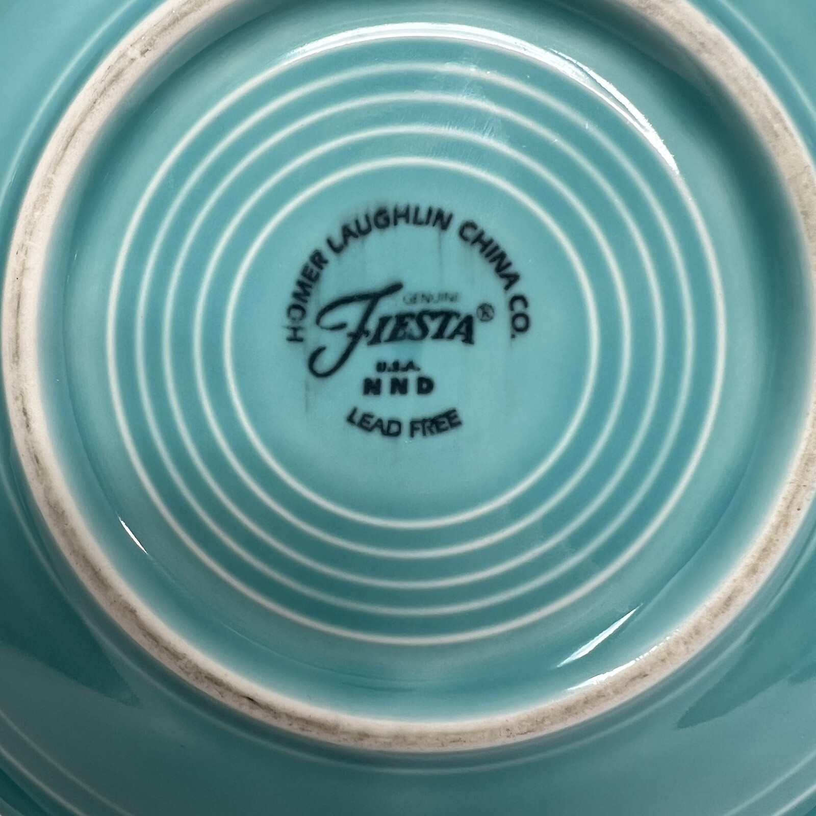 Fiesta Ware Turquoise Blue Saucers 6 1/8 in Plate Homer Laughlin Set Of 2