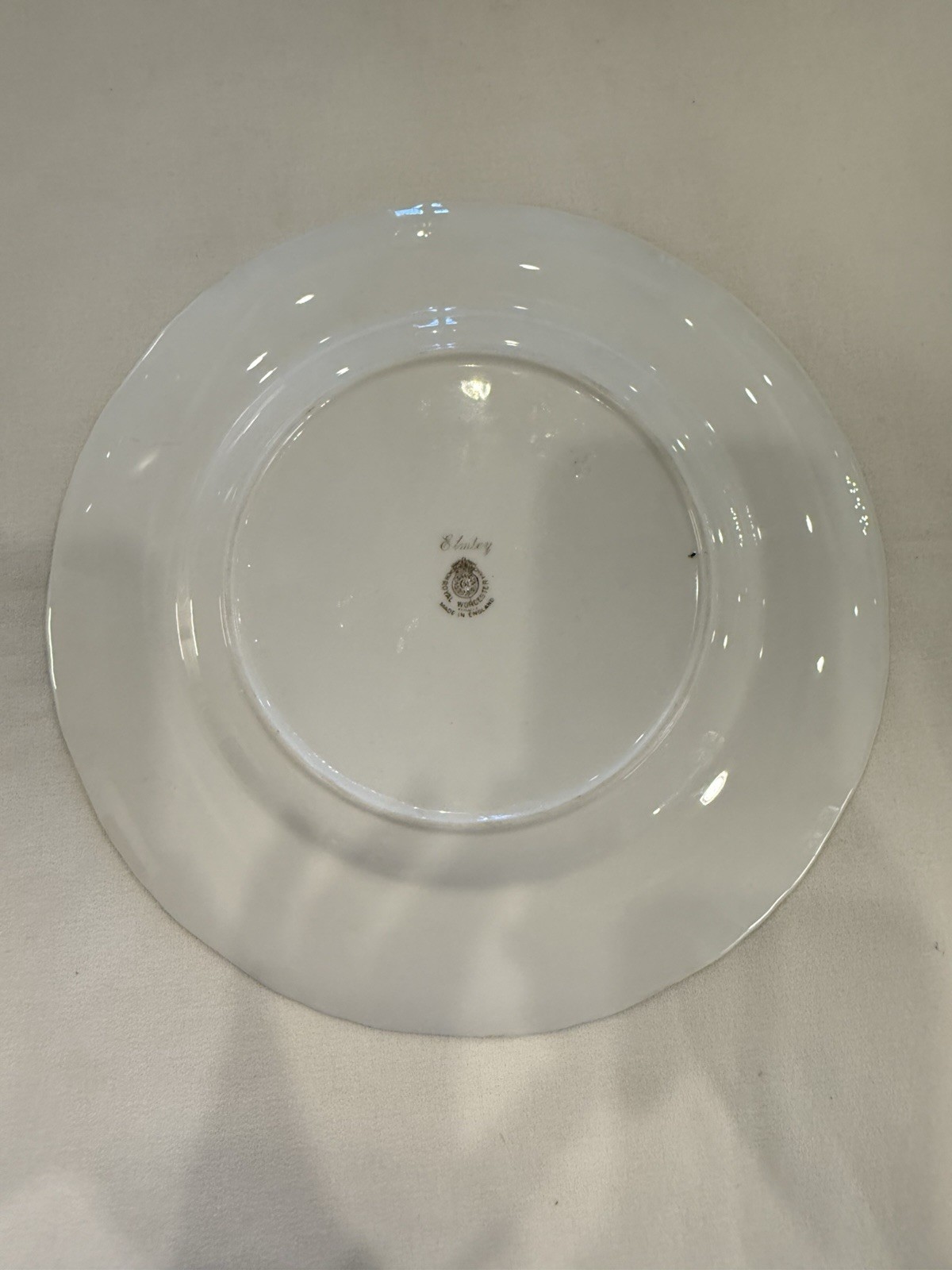 Pristine 1953 Royal Worcester 10.5″ Cabinet Plate Elmley Signed J Smith Mint