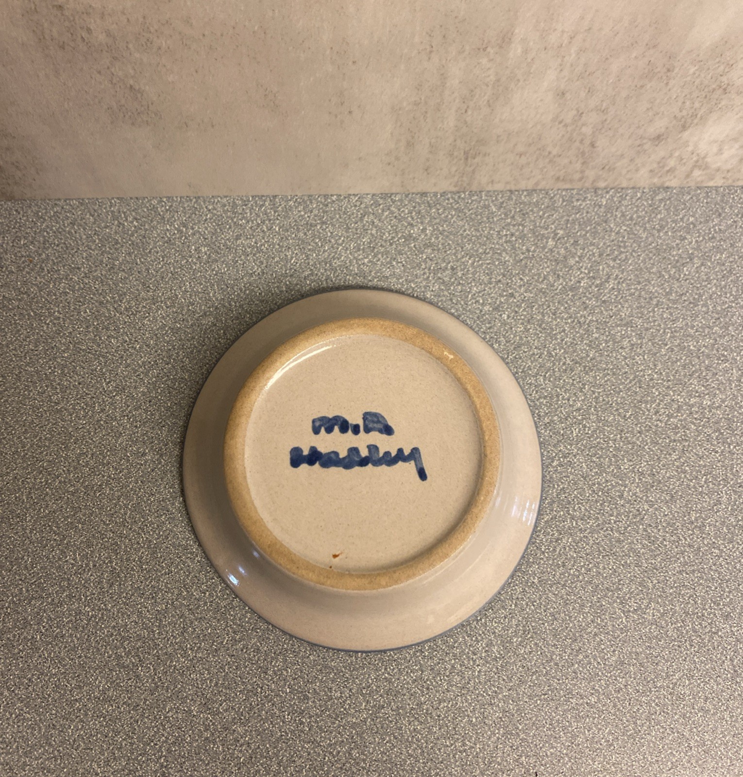 M A HADLEY ART POTTERY HOUSE RAMEKIN SMALL TRINKET BOWL 4.5″ DISH HANDMADE