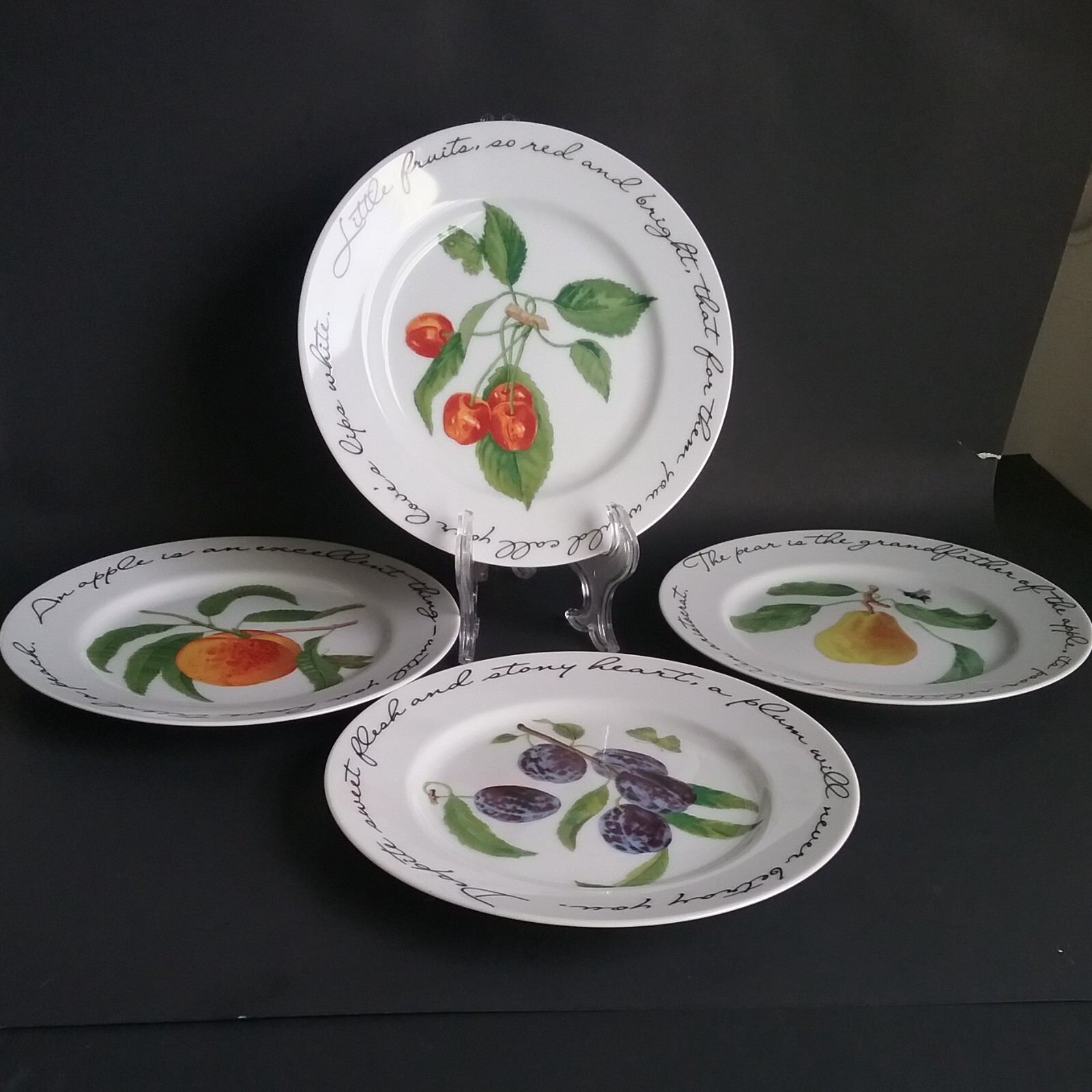 Williams-Sonoma Orchard Suite Salad Plates John Donne Quotes